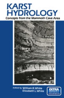 Karst Hydrology: Concepts from the Mammoth Cave Area