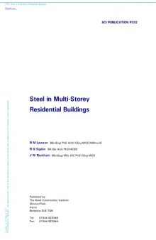 Steel in multi-storey residential buildings