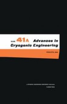 Advances in Cryogenic Engineering: Part A