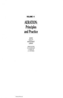 Aeration: Principles and Practice, Volume 11 (Water Quality Management Library)