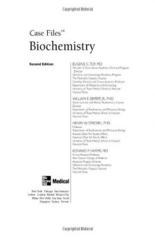 Case Files: Biochemistry (Lange Case Files), 2nd edition