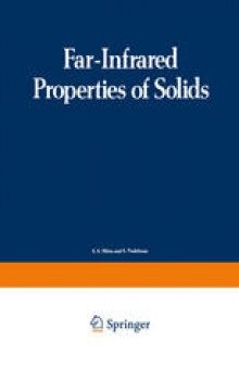Far-Infrared Properties of Solids: Proceedings of a NATO Advanced Study Institute, held in Delft, Netherland, August 5–23, 1968