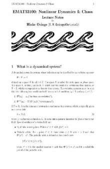 Nonlinear dynamics and chaos