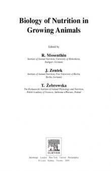 Biology of Nutrition in Growing Animals