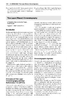 Chromatography Encyclopedia Of Separation Science