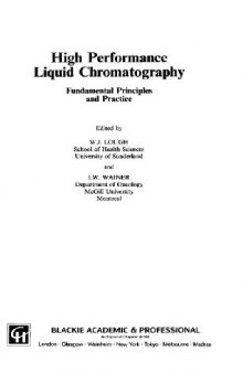High performance liquid chromatography