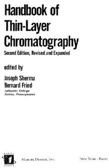 Handbook of Thin Layer Chromatography