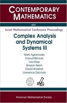 Complex Analysis and Dynamical Systems III