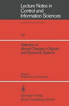 Detection of Abrupt Changes in Signals and Dynamical Systems