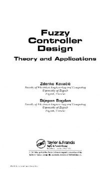 Fuzzy Controller Design Theory and Applications