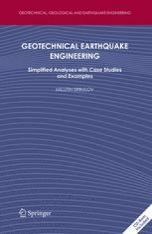 Geotechnical Earthquake Engineering: Simplified Analyses with Case Studies and Examples