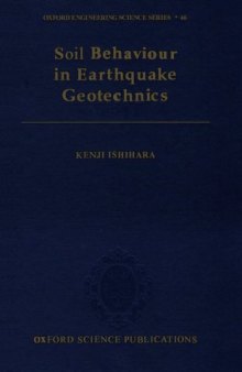 Soil Behaviour in Earthquake Geotechnics 