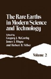 The Rare Earths in Modern Science and Technology: Volume 2