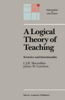 A Logical Theory of Teaching: Erotetics and Intentionality