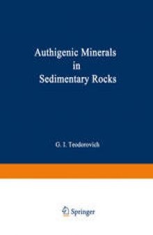 Authigenic Minerals in Sedimentary Rocks