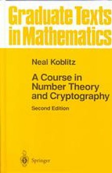 A course in number theory and cryptography