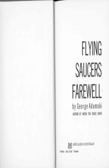 Flying saucers farewell