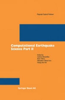 Computational Earthquake Science Part II