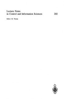 Feedback Control, Nonlinear Systems, and Complexity (Lecture Notes in Control and Information Sciences)