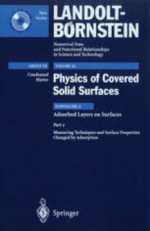 Adsorbed Layers on Surfaces. Part 2: Measuring Techniques and Surface Properties Changed by Adsorption
