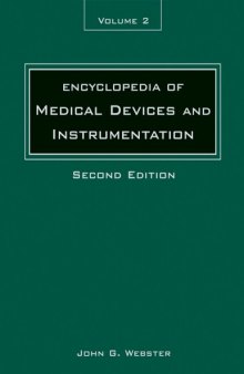 Encyclopedia of Medical Devices and Instrumentation, 6 Volume Set