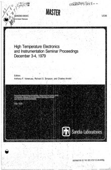 High temperature electronics and instrumentation seminar proceedings