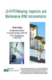 LS-VHTR Refueling, Inspection & Maintenance Instrumentation [pres. slides]