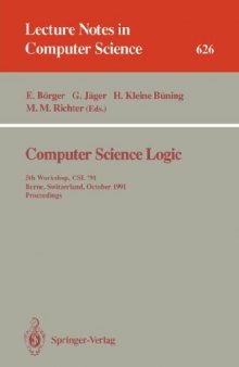 Computer Science Logic: 7th Workshop, CSL '93 Swansea, United Kingdom September 13–17, 1993 Selected Papers