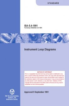 Standards and Practice for Instrumentation (Standards & Practices for Instrumentation & Control)
