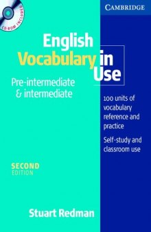 English Vocabulary in Use Pre-Intermediate and Intermediate Book