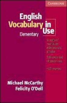 English Vocabulary in Use: Elementary, with Answers