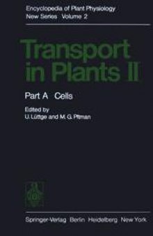 Transport in Plants II: Part A Cells