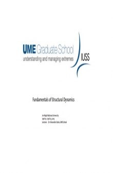 Fundamentals of Structural Dynamics - IUSS School