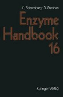 Enzyme Handbook 16: First Supplement Part 2 Class 3: Hydrolases
