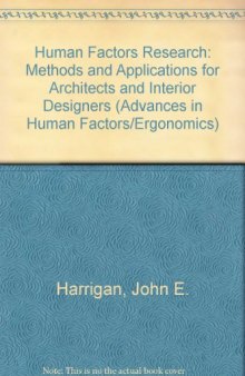 Human factors research : methods and applications for architects and interior designers