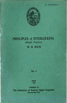 IRSE Green Book No.2 Principles of Interlocking (British Practice) 1949 