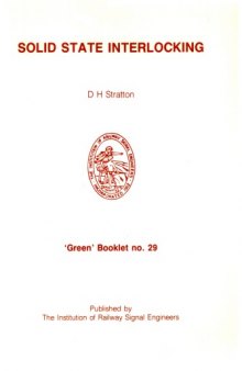 IRSE Green Book No.29 Solid State Interlocking 1988 