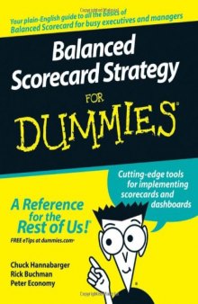 Balanced Scorecard Strategy For Dummies (For Dummies (Business & Personal Finance))