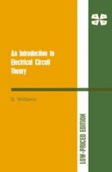 An Introduction to Electrical Circuit Theory