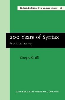 200 Years of Syntax: A critical survey