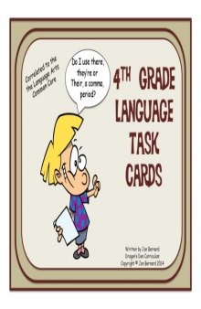 4th Grade Language Task Cards (and Game)!