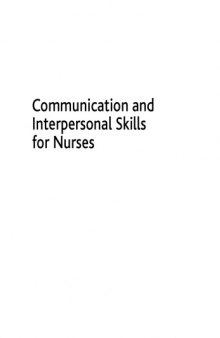 Communication and Interpersonal Skills for Nurses