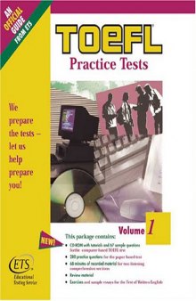 Toefl Practice Tests Volume 1