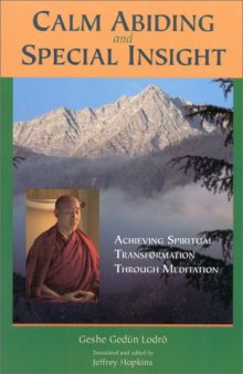 Calm Abiding and Special Insight: Achieving Spiritual Transformation Through Meditation (Textual Studies and Translations in Indo-Tibetan Buddhism)