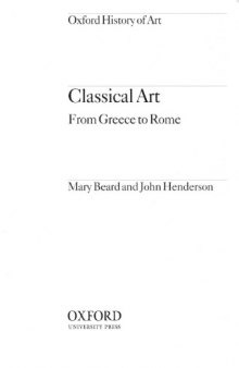 Classical art : from Greece to Rome