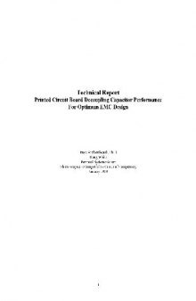 PCB decoupling capacitor performance for optimum EMC design