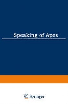 Speaking of Apes: A Critical Anthology of Two-Way Communication with Man