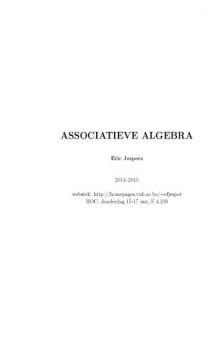 Associative algebra