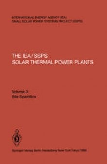 The IEA/SSPS Solar Thermal Power Plants: -Facts and Figures-