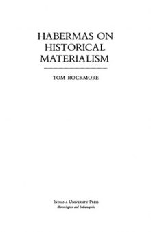 Habermas on Historical Materialism